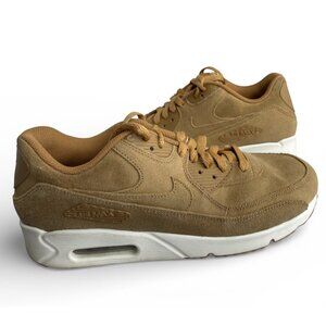 Nike Air Max 90 Ultra 2.0 Leather Sneakers Wheat Flax 924447-200 Shoes Men’s 9.5